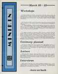 UTPB Minikin March 10 - 15 1980