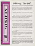 UTPB Minikin February 7-11 1983