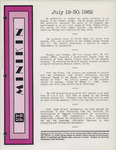 UTPB Minikin July 19-30, 1982 by UTPB Office of News and Information