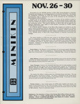 UTPB Minikin Nov. 26-30 1979