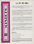 UTPB Minikin Jan. 25-30 1982