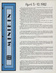 UTPB Minikin April 5-10 1982