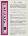 UTPB Minikin April 19-25 1982