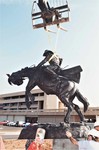 Cowboy Statue Construction