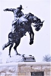 Winter Wonderland Cowboy Statue