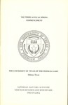 The Third Annual Spring Commencement - The University of Texas of the Permian Basin