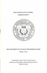 The Fourth Annual Spring Commencement - The University of Texas of the Permian Basin by The University of Texas of the Permian Basin