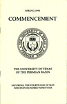 Spring 1996 Commencement - The University of Texas of the Permian Basin