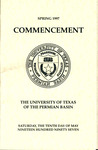Spring 1997 Commencement - The University of Texas of the Permian Basin