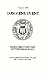 Summer 2005 Commencement - The University of Texas of the Permian Basin