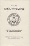 Spring 2004 Commencement - The University of Texas of the Permian Basin
