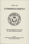 Spring 2005 Commencement - The University of Texas of the Permian Basin