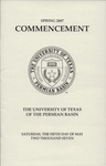 Spring 2007 Commencement - The University of Texas of the Permian Basin