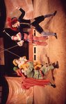 Theatre Students on Stage Sword Fighting
