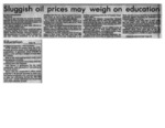 Sluggish oil prices may weigh on education by Odessa American