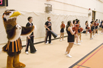 Freddy the Falcon and the Cheer Squad 2004 Men's Basketball Game